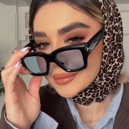 Spykay™ SG60897 Classic Unisex Square Frame 'T' Design Sunglasses