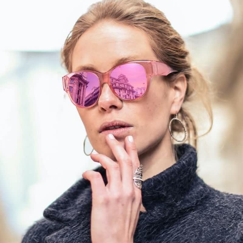 Spykay™ SG60901 Polarized Round Frame Driving Sunglasses Fit Over Glasses for Women Men - image 14