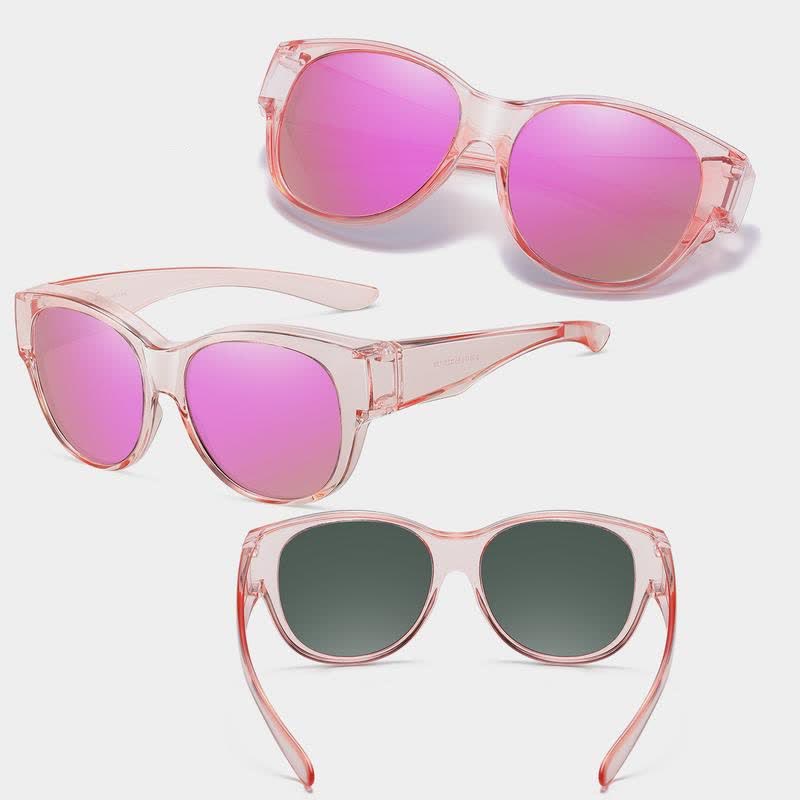 Spykay™ SG60901 Polarized Round Frame Driving Sunglasses Fit Over Glasses for Women Men - image 13