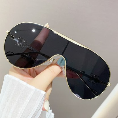Spykay™ SG60892 Oversized One-piece Aviator Sunglasses