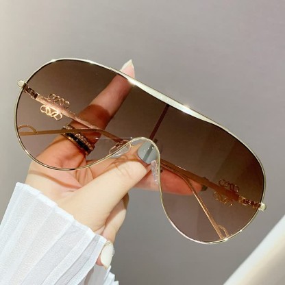 Spykay™ SG60892 Oversized One-piece Aviator Sunglasses