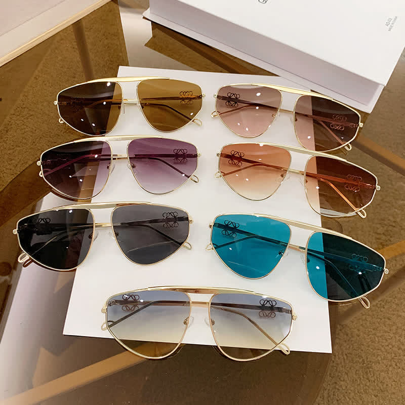 Spykay™ SG60906 Hollow-out Irregular Aviator Sunglasses - image 2