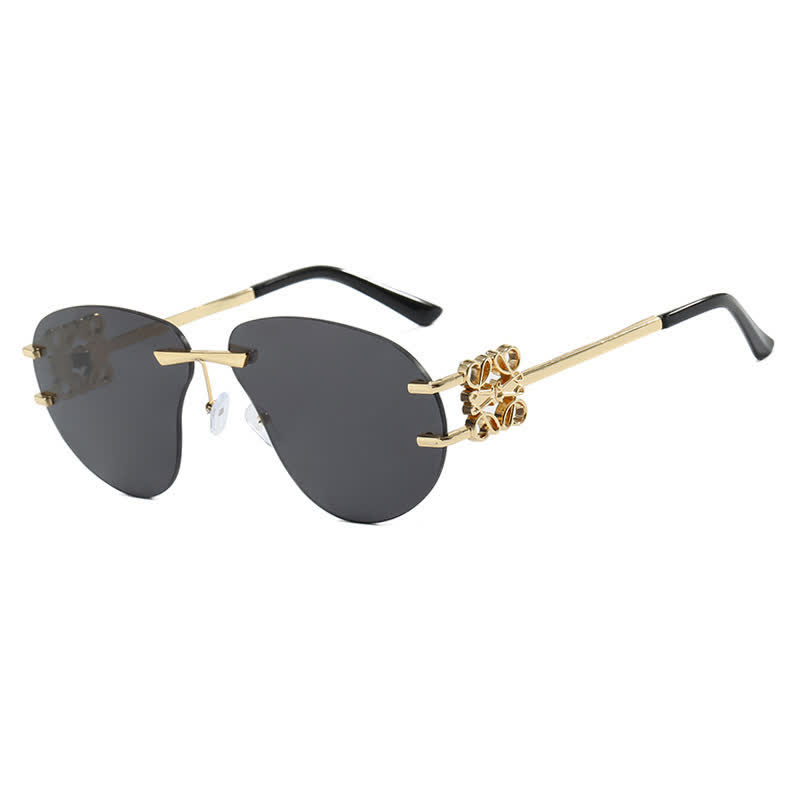 Spykay™ SG60909 Fashion Y2K Rimless Hollow-out Aviator Sunglasses