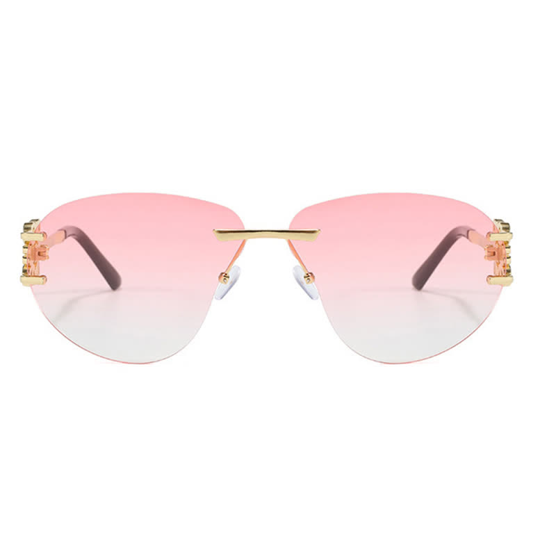 Spykay™ SG60909 Fashion Y2K Rimless Hollow-out Aviator Sunglasses