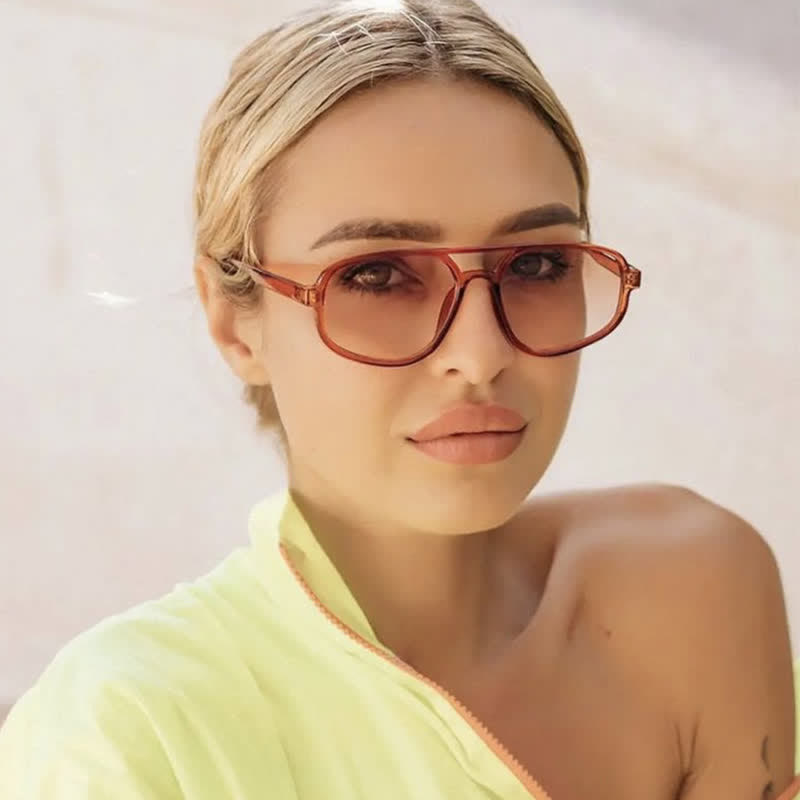 Spykay™ SG60912 Double Bridges Vintage Aviator Sunglasses