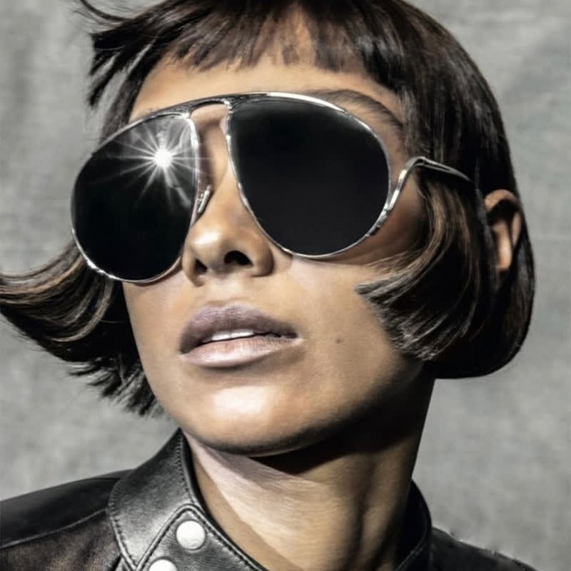 Spykay™ SG60914 Hipster Metal Temples Aviator Sunglasses