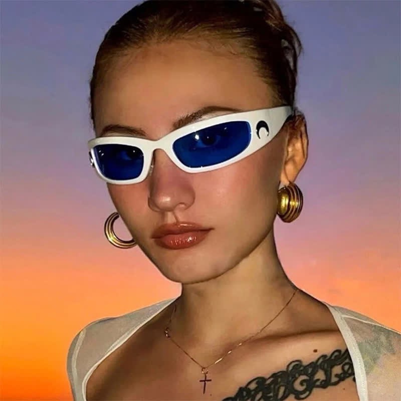 Spykay™ SG60917 Moon Print Retro-Vintage Y2K Sports Sunglasses