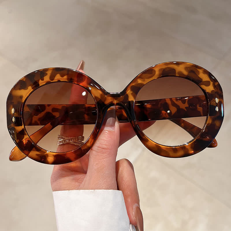 Spykay™ SG60923 Simple Oversized Round Frame Trendy Sunglasses - image 1