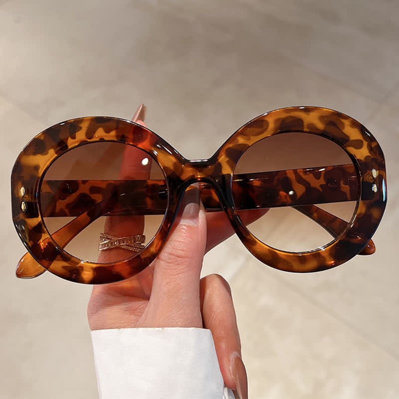 Spykay™ SG60923 Simple Oversized Round Frame Trendy Sunglasses - image 1