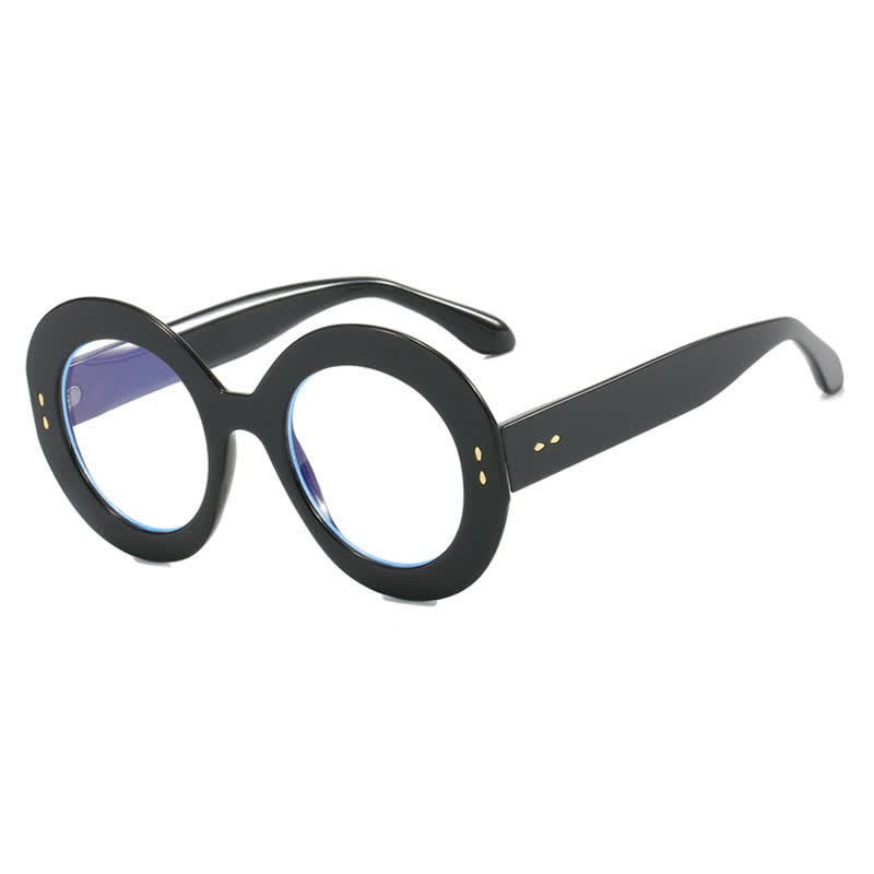 Spykay™ EG26784 Simple Oversized Round Frame Anti-blue Light Trendy Glasses