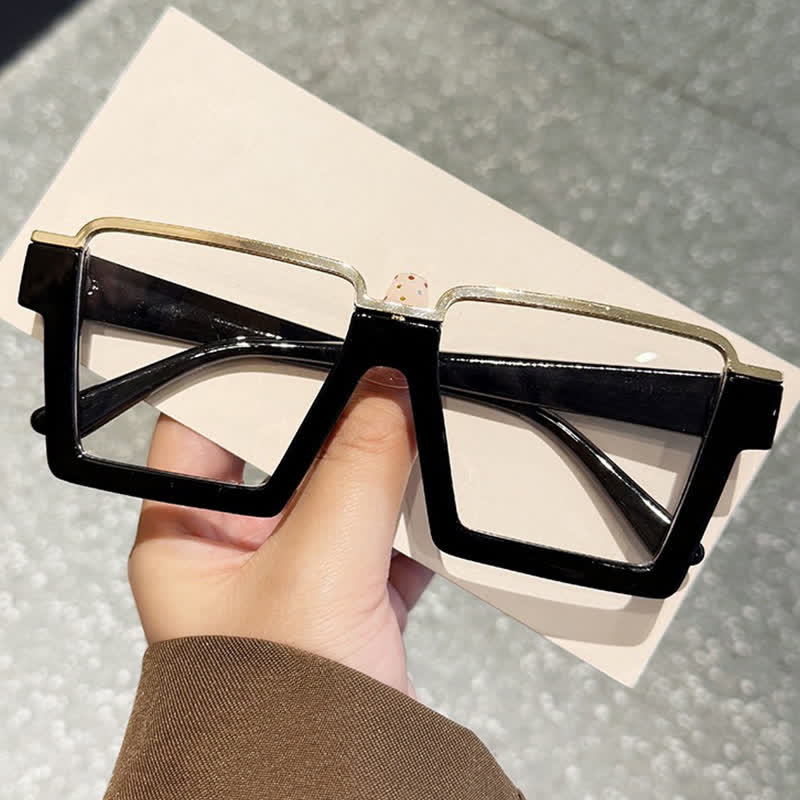 Spykay™ EG26785 Square Frame Trendy Semi-Rimless Anti-blue Light Glasses