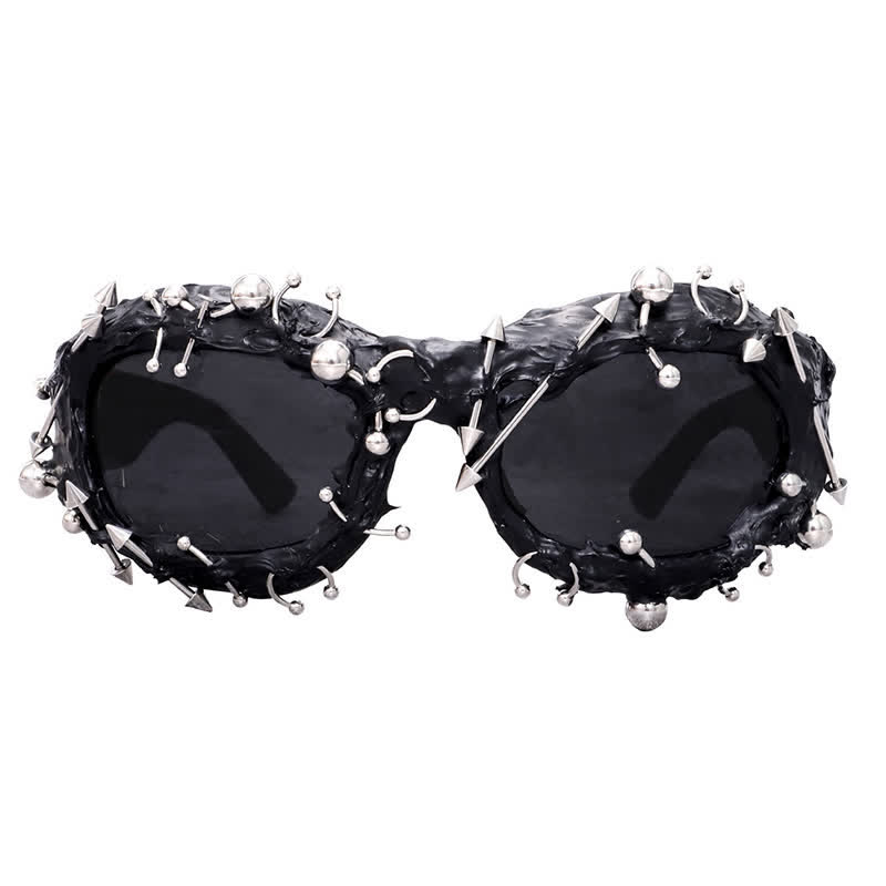 Spykay™ SG60924 CyberPunk Style Irregular Shaped Rivet Decor Sunglasses for Party - image 11