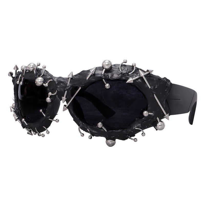 Spykay™ SG60924 CyberPunk Style Irregular Shaped Rivet Decor Sunglasses for Party - image 10