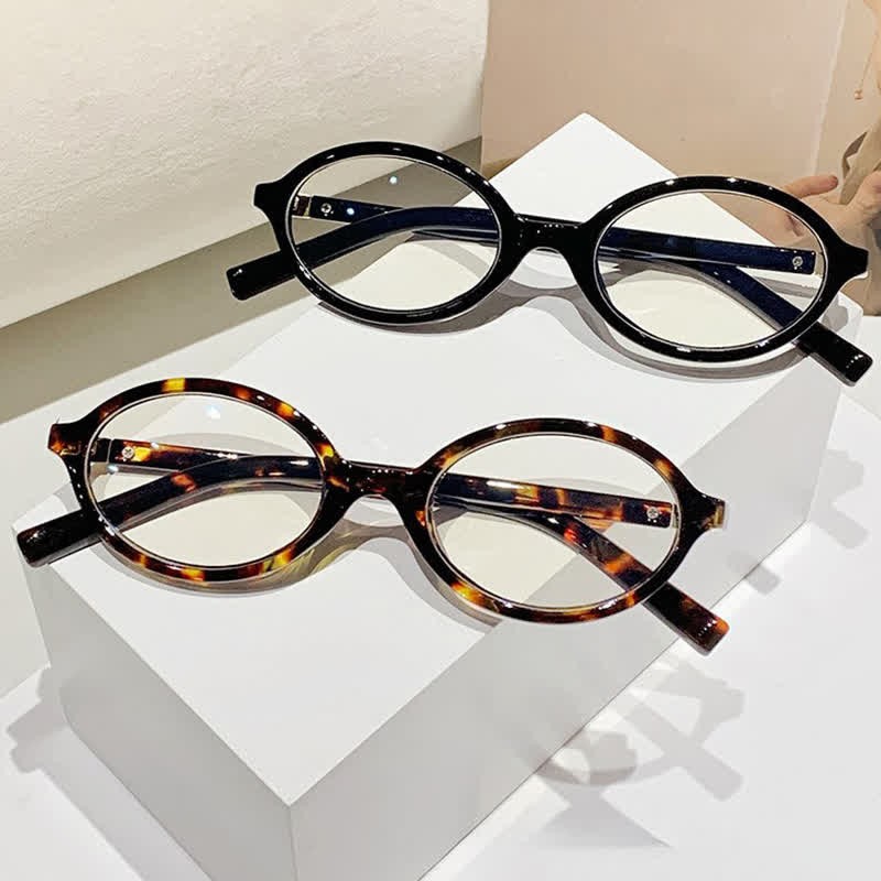 Spykay™ EG60663  Anti-blue Light Vintage Oval Frame Eyeglasses
