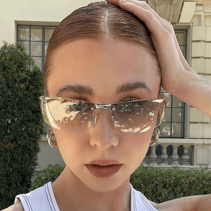 Spykay™ SG1009 Y2K Rectangle Frame Crystal Fashion Sunglasses - image 7