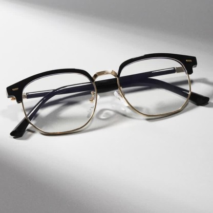 Spykay™ EG26807 Semi-Rimless Square Frame Anti-blue Light Browline Glasses - image 2