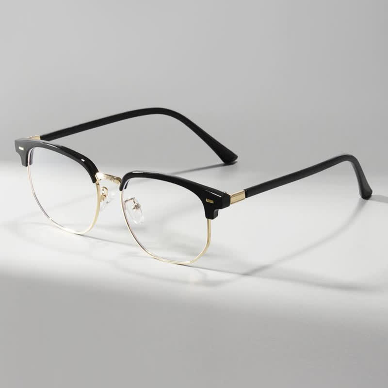 Spykay™ EG26807 Semi-Rimless Square Frame Anti-blue Light Browline Glasses - image 1