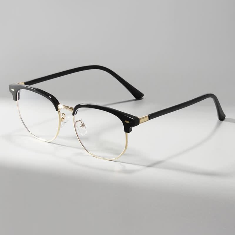 Spykay™ EG26807 Semi-Rimless Square Frame Anti-blue Light Browline Glasses - image 1