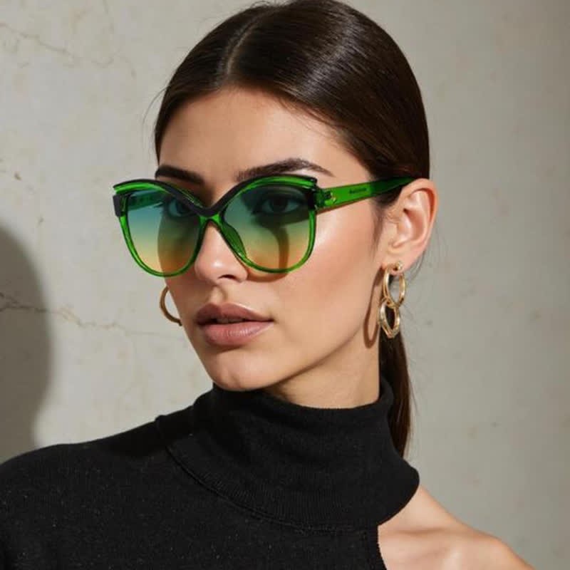 Spykay™ SG60932 Butterfly Oversized Frame Hipster Sunglasses