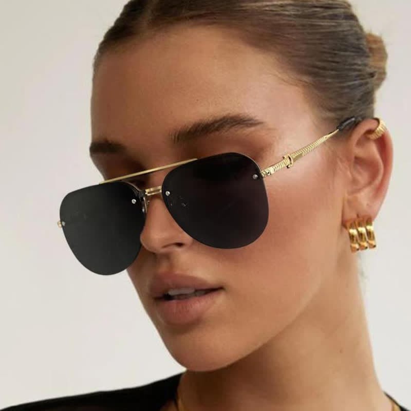 Spykay™ SG1019 Aviator Frame Double Bridges Driving Sunglasses