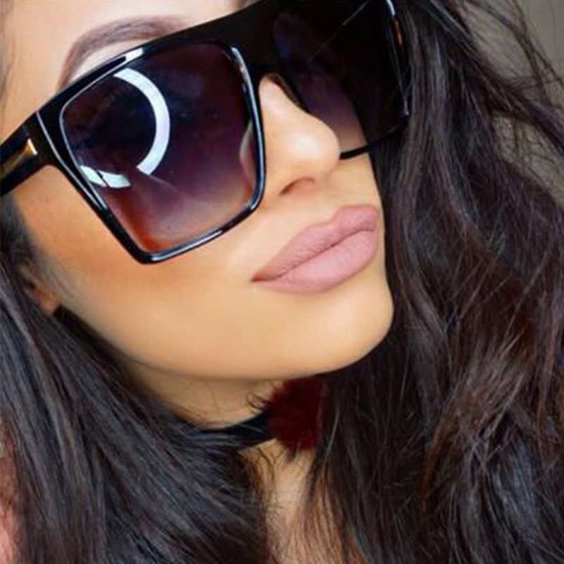 Spykay™ SG60942 Flat Top Oversized Square Frame Fashion Sunglasses