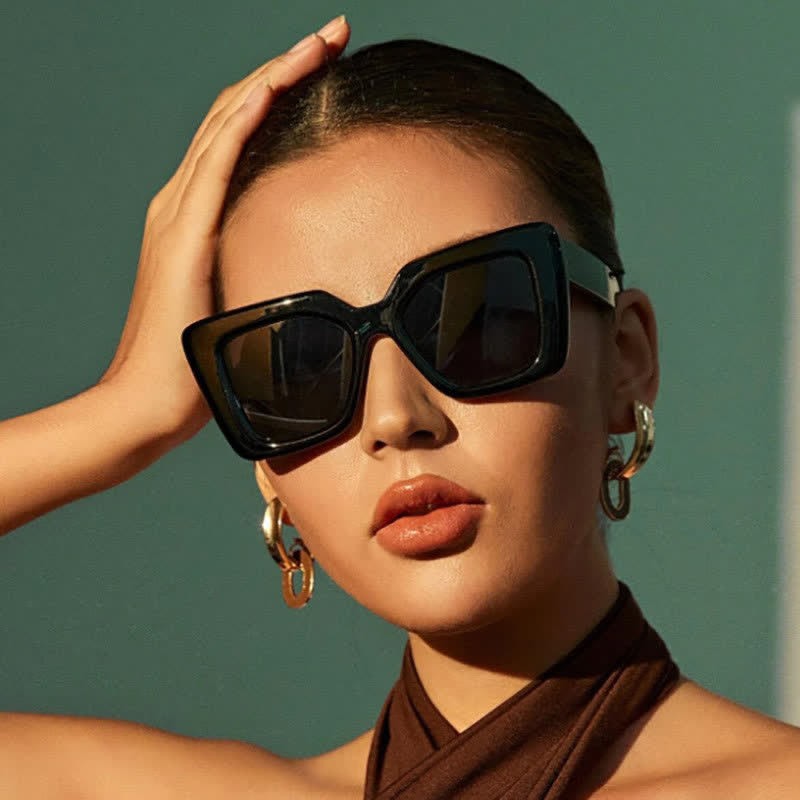 Spykay™ SG60944 Simple Oversized Square Frame Fashion Sunglasses