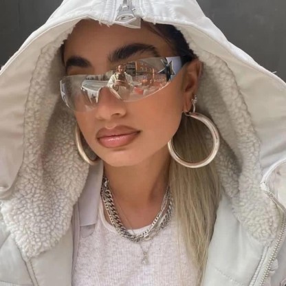 Spykay™ SG60726 Star One-piece Rimless Y2K Cyberpunk Aviator Sunglasses