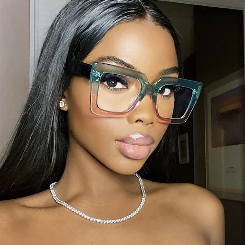 Spykay™ EG26812 Oversized Square Frame Anti-blue Light Glasses - image 10