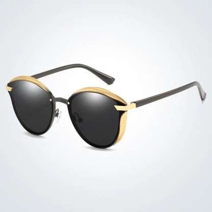 Spykay™ SG60950 Polarized Vintage Round Frame Mirror Lenses Trendy Sunglasses - Grey - image 6