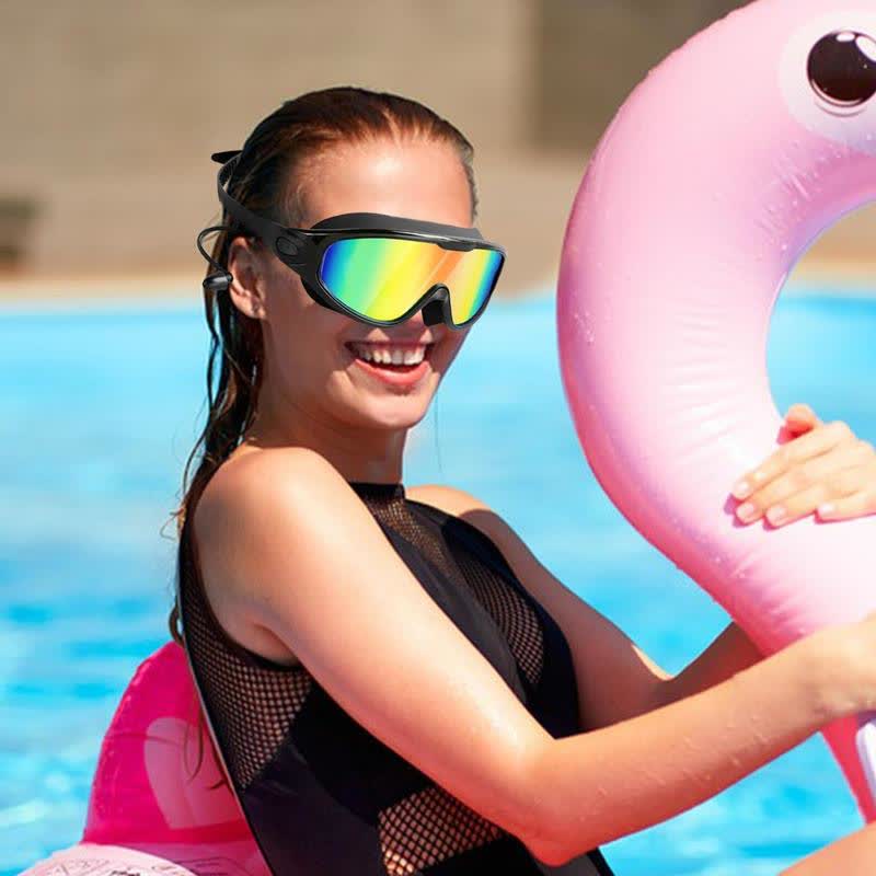 Spykay™ SG60964 Unisex Large Frame Swim Goggles with Nose Cover,Earplugs And Case - image 2