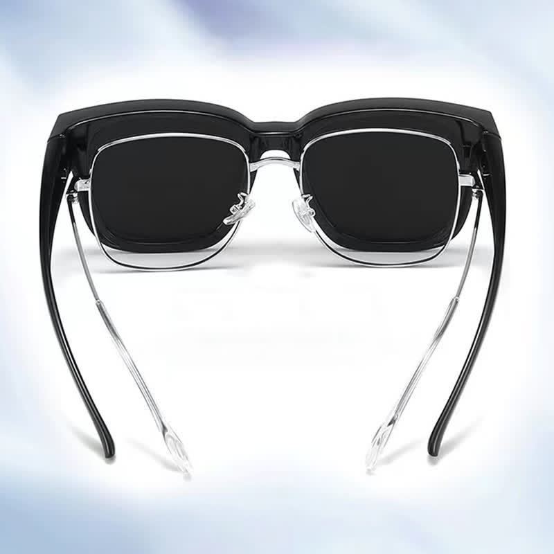 Spykay™ SG60957 Fit Over Glasses Square Frame Polarized Sunglasses for Women Men - image 2
