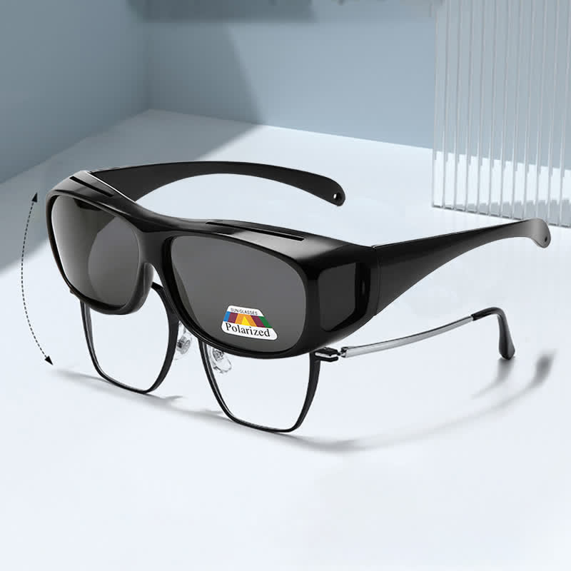 Spykay™ SG60960 Fit Over Glasses Wrap Around Polarized Sunglasses for Sports&Driving - Black - image 8