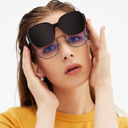 Spykay™ SG60859 Square Frame Polarized Driving Sunglasses Fit Over Glasses for Nearsighted People - image 4