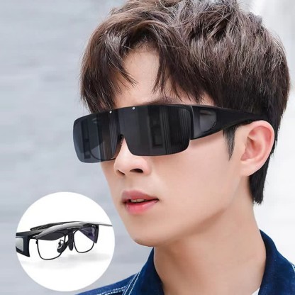 Spykay™ SG60962 Fit Over Glasses Clip-On Lenses Polarized Sunglasses for Driving&Cycling - image 3
