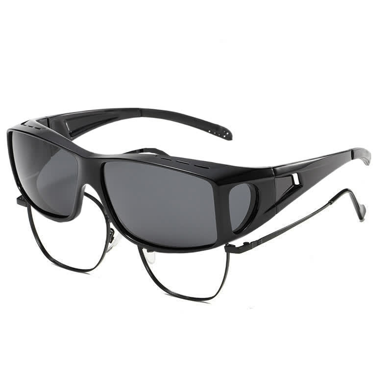 Spykay™ SG60963 Fit Over Glasses Polarized Sunglasses for Sports&Cycling - Glossy Black - image 2