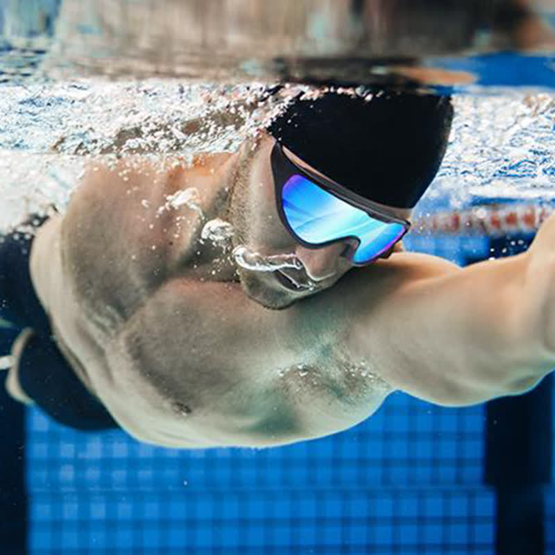 Spykay™ SG60964 Unisex Large Frame Swim Goggles with Nose Cover,Earplugs And Case - image 6