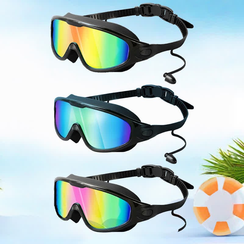 Spykay™ SG60964 Unisex Large Frame Swim Goggles with Nose Cover,Earplugs And Case - image 1