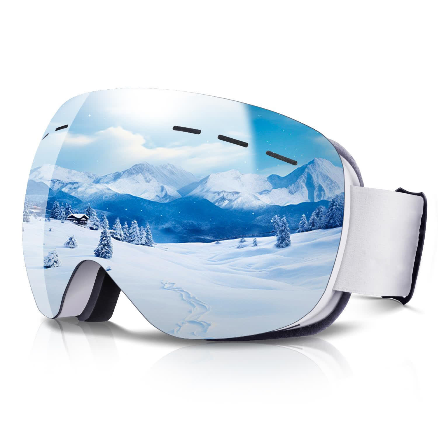 Spykay™ SG60968 HD Anti-Fog Ski Goggles for Men Women  - White/Silver - image 11