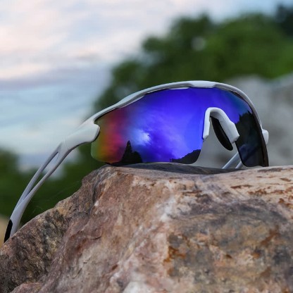 Spykay™ SG60969 Unisex Windproof Hollow Out Sporty Sunglasses for Cycling Driving Running - White - image 4