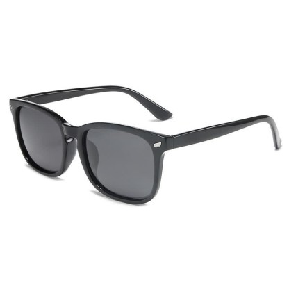Spykay™ SG60973 Classic Lightweight Polarized Simple Square Frame Sunglasses - Black - image 3