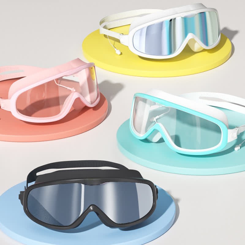 Spykay™ SG60980 Unisex Large Frame Anti Fog Swim Goggles with Earplugs And Case - image 1