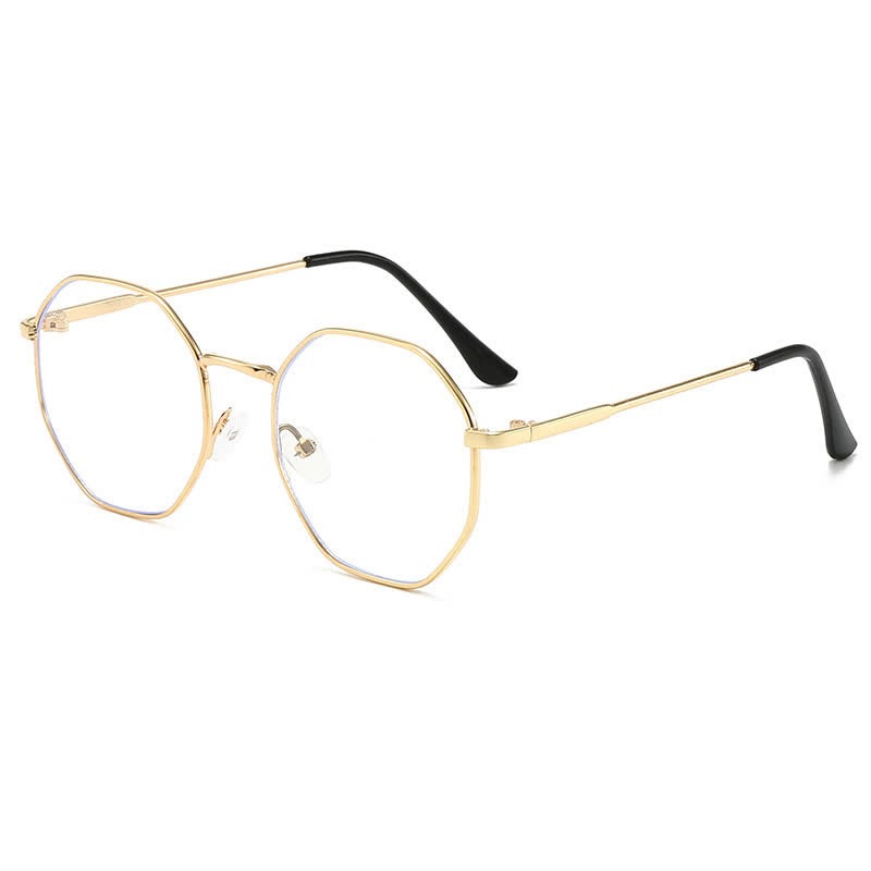 Spykay™ EG26826 Hipster Geometric Frame Metal Retro Glasses - Golden - image 1