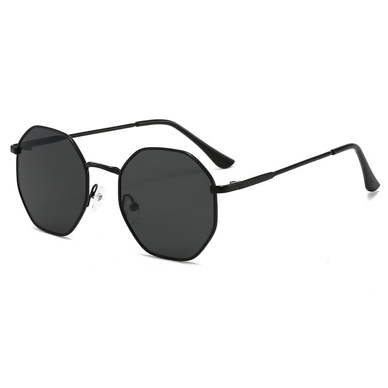 Spykay™ SG60977 Hipster Geometric Frame Metal Retro Sunglasses - Black - image 11
