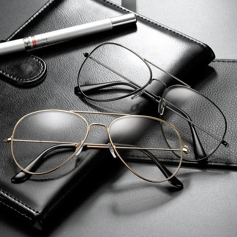 Spykay™ EG26827 Hipster Metal Retro Anti-blue Light Aviator Glasses - image 2