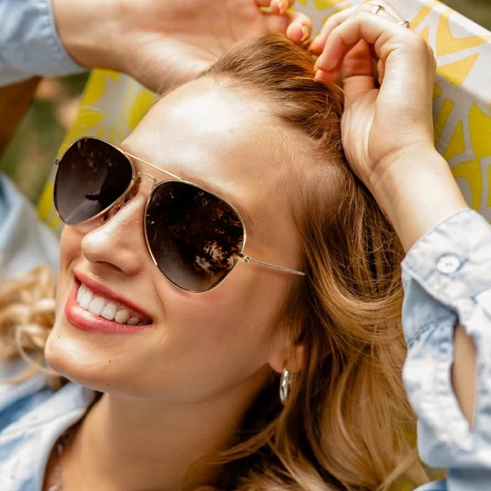 Spykay™ SG60978 Hipster Metal Retro Aviator Sunglasses - image 3