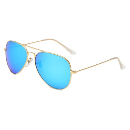 Spykay™ SG60978 Hipster Metal Retro Aviator Sunglasses - Golden/Blue - image 12
