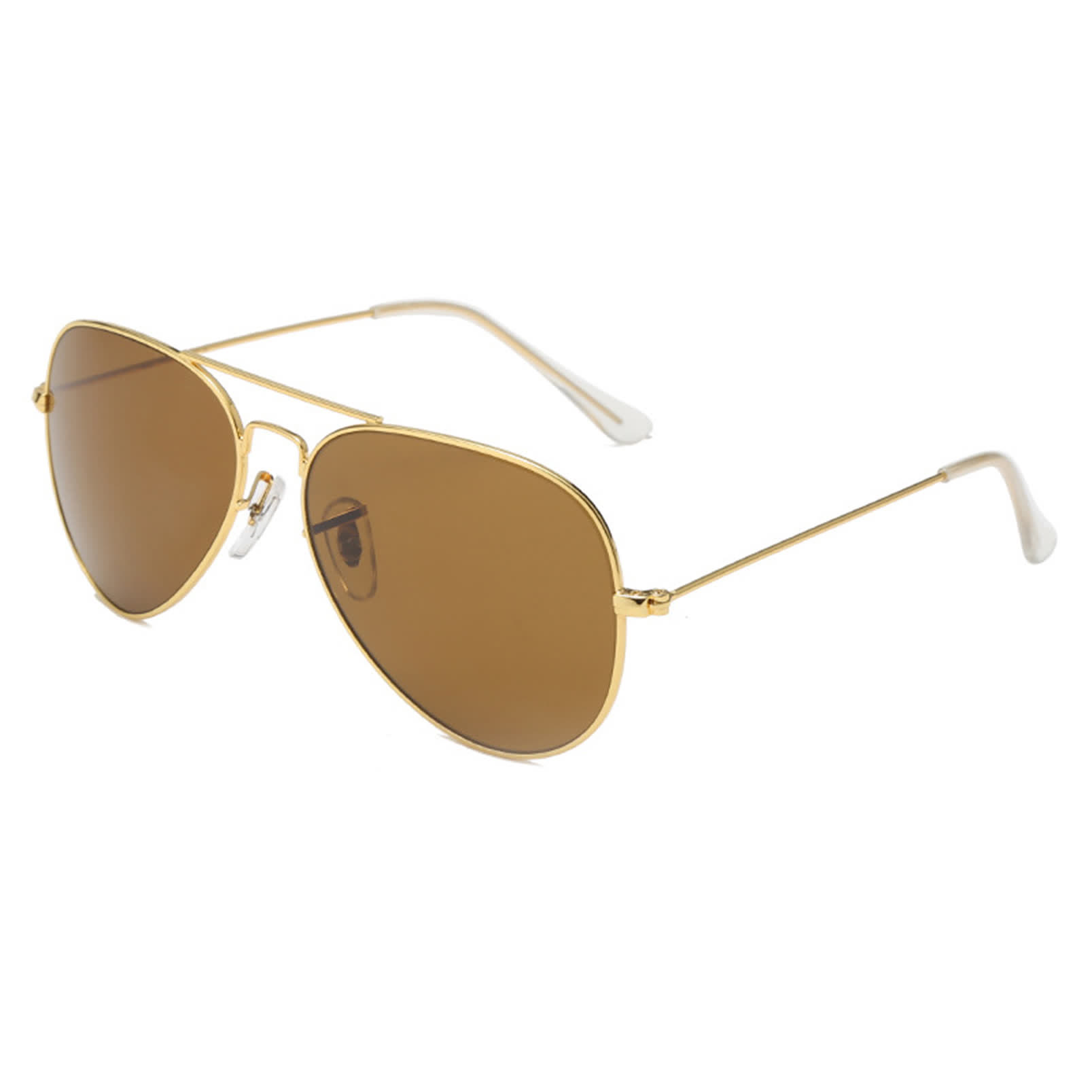 Spykay™ SG60978 Hipster Metal Retro Aviator Sunglasses - Golden/Brown - image 10