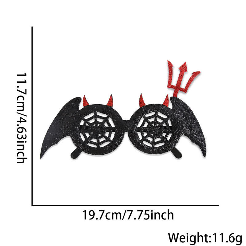 Spykay™ EG26830 Halloween Spooky Bat Pumpkin Skull Glasses for Adult Children - C - image 11