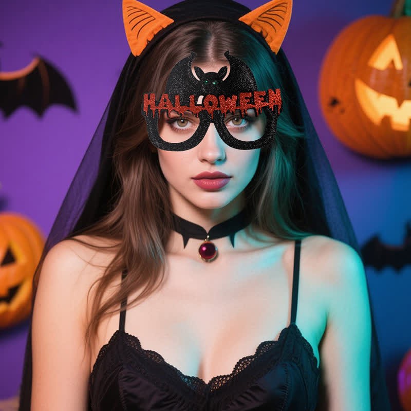 Spykay™ EG26830 Halloween Spooky Bat Pumpkin Skull Glasses for Adult Children - image 2