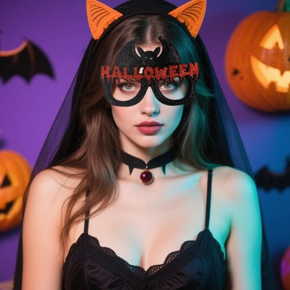 Spykay™ EG26830 Halloween Spooky Bat Pumpkin Skull Glasses for Adult Children - image 2